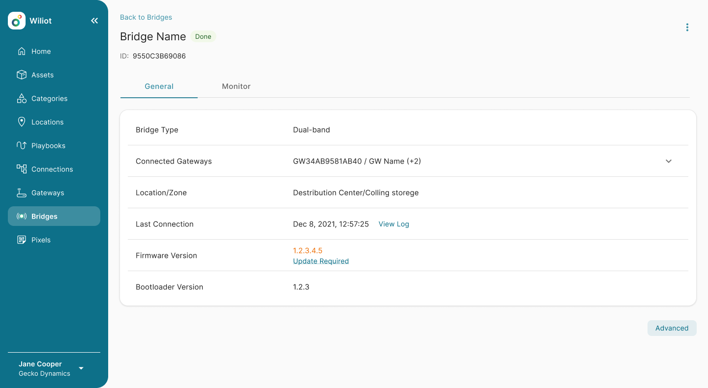 Bridge single page, light mode